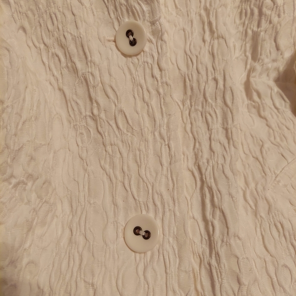 Ruby Rd. White Textured Blazer|12p| - Picture 4 of 11